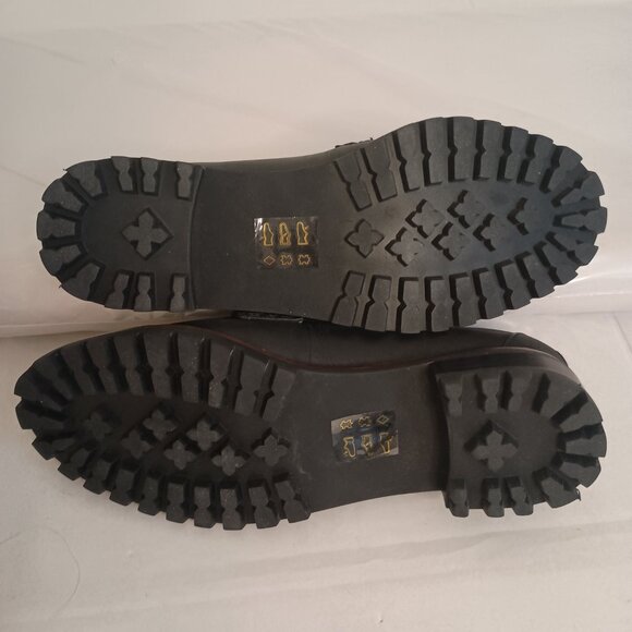 Madewell Leather Lug Loafers Black Style NE526 Women’s Size 6 Excellent Like New - Picture 9 of 15